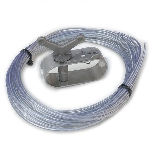 Draht-Spannseil mit Spanner für Pool Planen 21 m