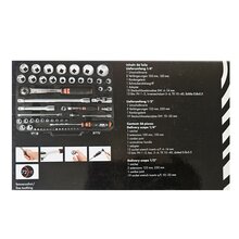 Wrth Knarrenkasten 1/4 + 1/2 Zoll Multisteckschlssel-Sortiment 56 Teile