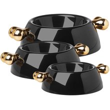 BELLOMANIA Hundenapf Atrium Signature schwarz / gold Gr. S Typ A-SGB-S