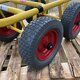 Transportwagen Dolly 4 Rad 300 Kg Pannensicher TD 300-4W PU