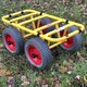 Transportwagen Dolly 4 Rad 300 Kg Pannensicher TD 300-4W PU