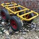 Transportwagen Dolly 4 Rad 300 Kg Pannensicher TD 300-4W PU