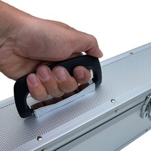 Aluminium Koffer Silber Deckel entnehmbar (LxBxH) 600 x100 x180 mm