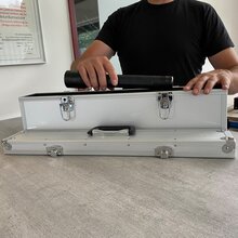 Aluminium Koffer Silber Deckel entnehmbar (LxBxH) 600 x100 x180 mm