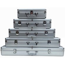 ECI Aluminium Koffer Silber versch. Lngen (LxBxH) 30 - 70 cm x 10 x 10 cm