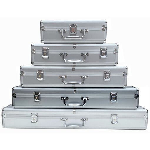ECI Aluminium Koffer Silber (LxBxH) 60 x 10 x 10 cm