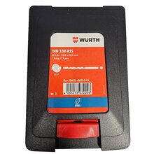 Wrth HSS Spiral Bohrer Set Metall 19 tlg. DIN338  0625000019