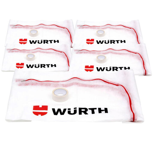 5 x Würth Staubschutztür 2,2 x 1,1m 0992419990 mit Klebeband