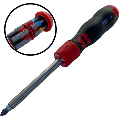 Würth Zebra Magazinschraubendreher mit Ratsche 1/4 Zoll  Auto/Metall 06136103
