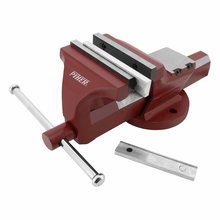 Piher Schraubstock mit Vierkant-Fhrung | Rohrspannbacken 125 mm Typ 55225