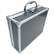 Aluminium Koffer Grau Box mit Schaumstoffeinlage 560030