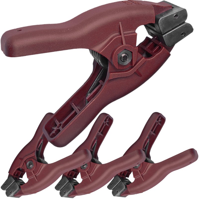4 x Piher Druckzwinge | Zange verstellbar 3 cm Set