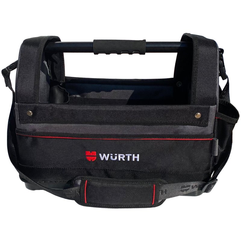 Wrth Werkzeugtasche offen mit Kunststoffboden und Schultergurt 360x440x250 mm
