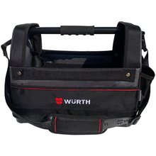 Wrth Werkzeugtasche offen mit Kunststoffboden und Schultergurt 360x440x250 mm