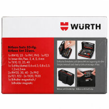 Würth Bit-Sortiment 1/4 Zoll mit Gürtelclip 33-tlg. 0614400301 Orsy-Bitbox