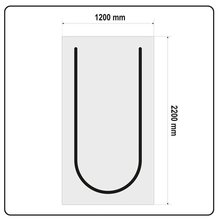 5 x Staubschutztr U Typ 220 x120 cm YT-67220