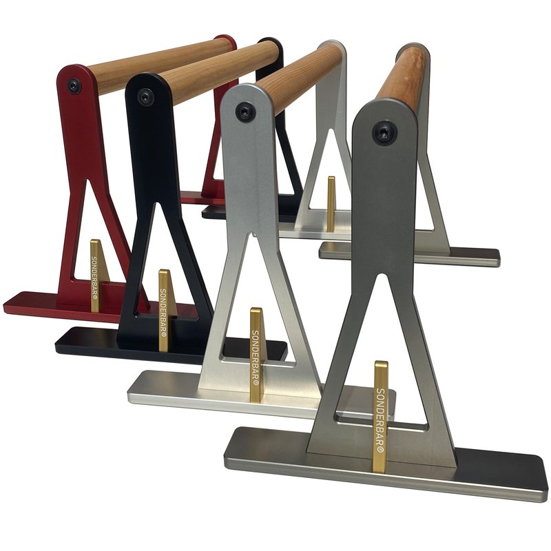 SONDERBAR Parallettes Pullups Trainingsgriffe in Grau