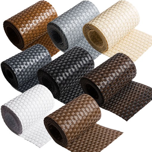 ECI  Poly-Rattan Sichtschutzstreifen fr Doppelstabzaun...