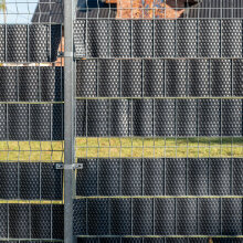 ECI © Poly-Rattan Sichtschutzstreifen für Doppelstabzaun 19 | 255cm