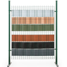 ECI © Poly-Rattan Sichtschutzstreifen für Doppelstabzaun 19 | 255cm