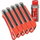 Würth SETs 1K Cutter Messer mit Schieber 18mm + 50 Würth Klingen im Spender