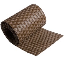 ECI  Poly-Rattan Sichtschutzstreifen fr Doppelstabzaun 19 | 255cm Braun RD01 25 Rollen