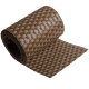 ECI © Poly-Rattan Sichtschutzstreifen für Doppelstabzaun 19 | 255cm Braun RD01 50 Rollen