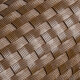ECI © Poly-Rattan Sichtschutzstreifen für Doppelstabzaun 19 | 255cm Braun RD01 50 Rollen