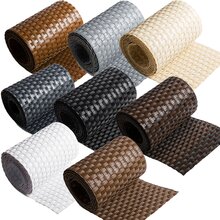 ECI � Poly-Rattan Sichtschutzstreifen f�r Doppelstabzaun 19 | 255cm Dunkel Braun RD02 5 Rollen