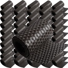 ECI  Poly-Rattan Sichtschutzstreifen fr Doppelstabzaun 19 | 255cm Dunkel Braun RD02 50 Rollen