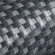 ECI © Poly-Rattan Sichtschutzstreifen für Doppelstabzaun 19 | 255cm Anthrazit RD03 1 Rolle
