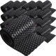 ECI © Poly-Rattan Sichtschutzstreifen für Doppelstabzaun 19 | 255cm Schwarz RD04 25 Rollen