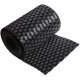 ECI © Poly-Rattan Sichtschutzstreifen für Doppelstabzaun 19 | 255cm Schwarz RD04 25 Rollen