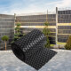ECI © Poly-Rattan Sichtschutzstreifen für Doppelstabzaun 19 | 255cm Schwarz RD04 25 Rollen