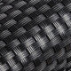ECI © Poly-Rattan Sichtschutzstreifen für Doppelstabzaun 19 | 255cm Schwarz RD04 25 Rollen