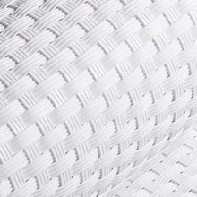 ECI  Poly-Rattan Sichtschutzstreifen fr Doppelstabzaun 19 | 255cm Wei RD07 1 Rolle
