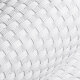 ECI © Poly-Rattan Sichtschutzstreifen für Doppelstabzaun 19 | 255cm Weiß RD07 5 Rollen