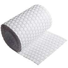 ECI  Poly-Rattan Sichtschutzstreifen fr Doppelstabzaun 19 | 255cm Wei RD07 10 Rollen