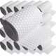 ECI © Poly-Rattan Sichtschutzstreifen für Doppelstabzaun 19 | 255cm Weiß RD07 25 Rollen