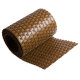 ECI © Poly-Rattan Sichtschutzstreifen für Doppelstabzaun 19 | 255cm Hell Braun RD13 10 Rollen