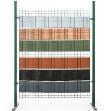ECI � Poly-Rattan Sichtschutzstreifen f�r Doppelstabzaun 19 | 255cm Hell Braun RD13 25 Rollen