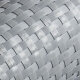 ECI © Poly-Rattan Sichtschutzstreifen für Doppelstabzaun 19 | 255cm Grau RD17 25 Rollen