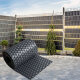 ECI © Poly-Rattan Sichtschutzstreifen für Doppelstabzaun 19 | 255cm Grau RD17 25 Rollen