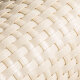 ECI © Poly-Rattan Sichtschutzstreifen für Doppelstabzaun 19 | 255cm Creme RD18 5 Rollen