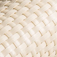 ECI  Poly-Rattan Sichtschutzstreifen fr Doppelstabzaun 19 | 255cm Creme RD18 50 Rollen