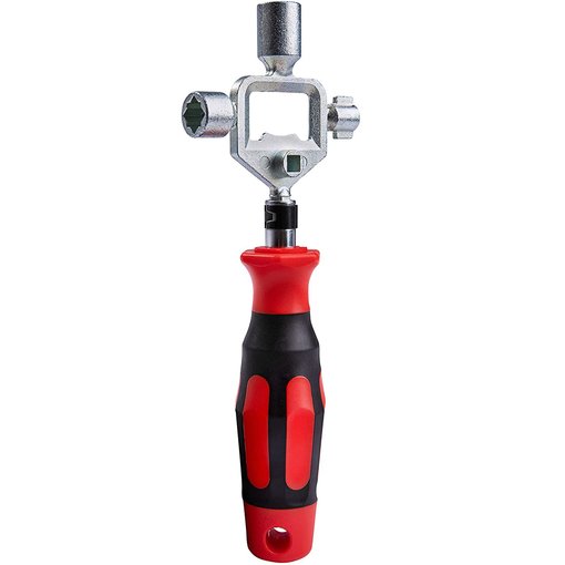 Schaltschrankschlssel mit 1/4 Zoll Bithalter Griff rot |...