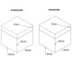 ECI Aluminium Koffer Silber Würfelform 20 x 20 x 20 cm mit Rasterschaum