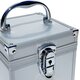 ECI Aluminium Koffer Silber Würfelform 20 x 20 x 20 cm mit Rasterschaum