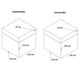 ECI Aluminium Koffer Silber Würfelform 25 x 25 x 25 cm mit Rasterschaum