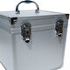 ECI Aluminium Koffer Silber Würfelform 25 x 25 x 25 cm mit Rasterschaum